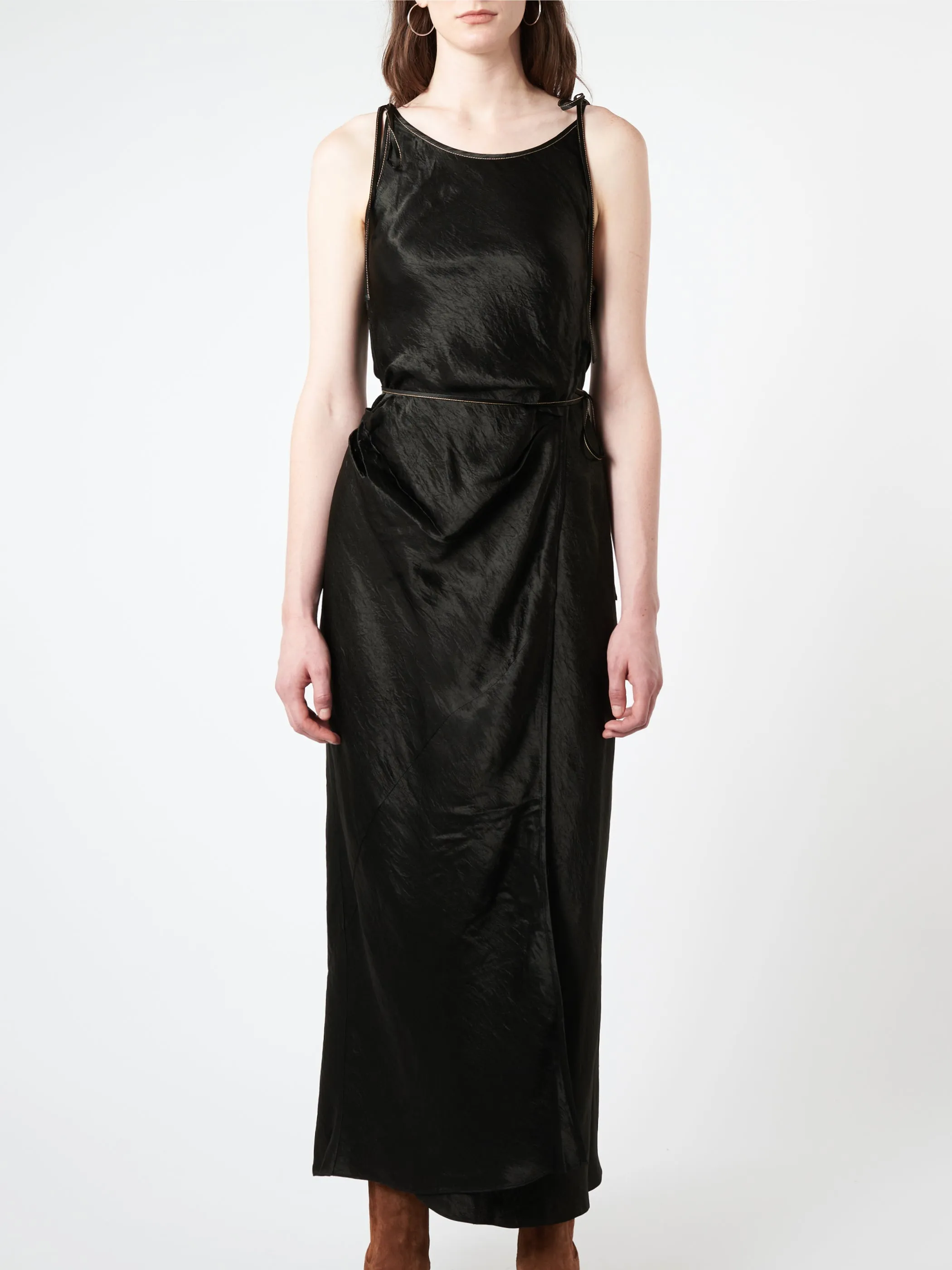 Satin Strap Dress