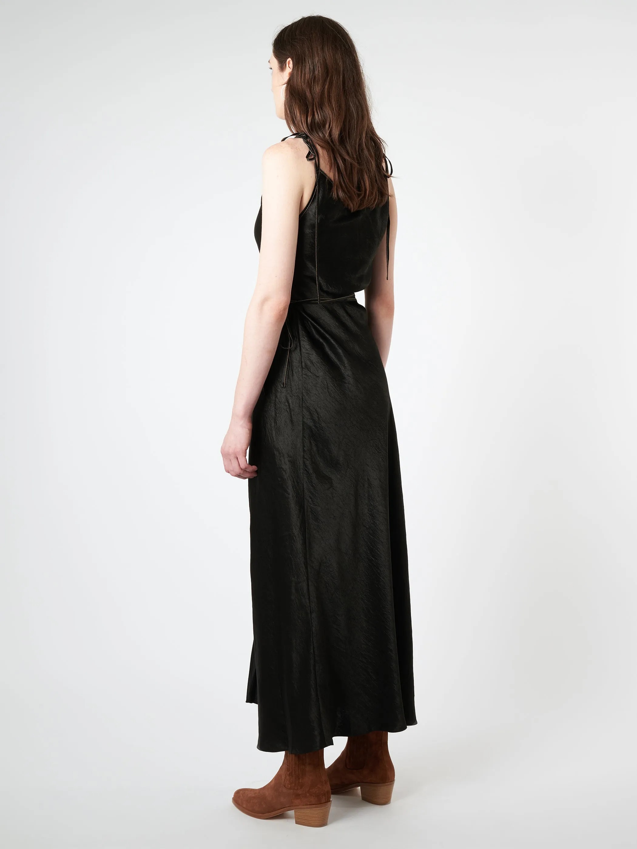 Satin Strap Dress