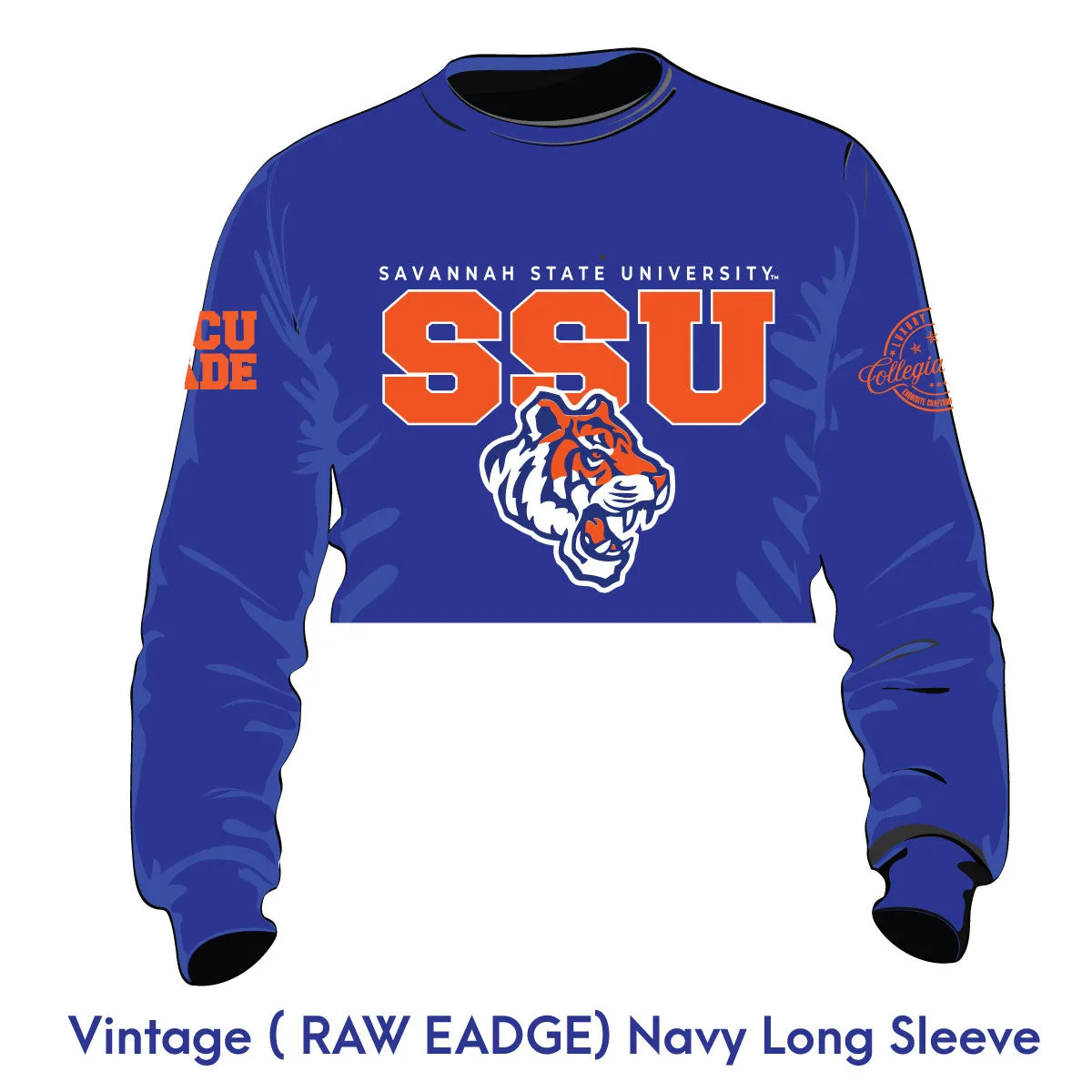 SAVANNA STATE Chenille Crop SWEATSHIRT