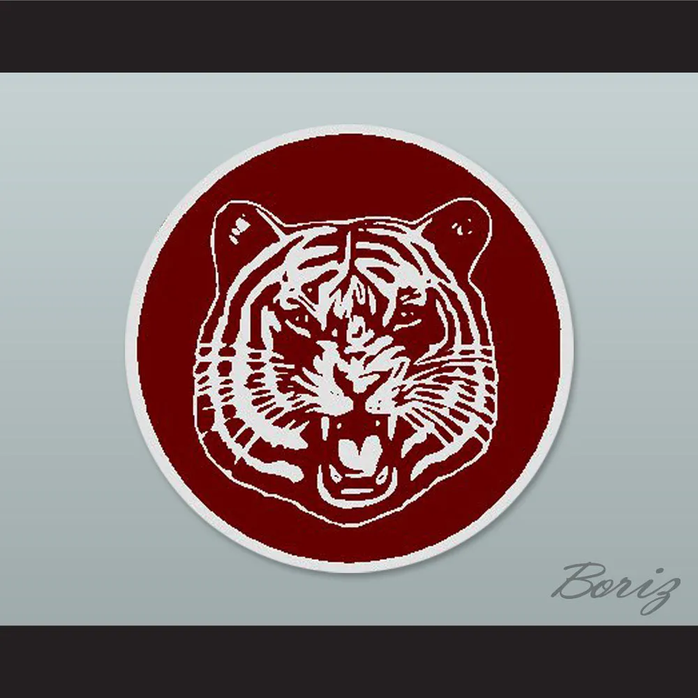 Saved By The Bell AC Slater 23 Bayside Tigers Maroon Basketball Jersey Includes Tiger Patch