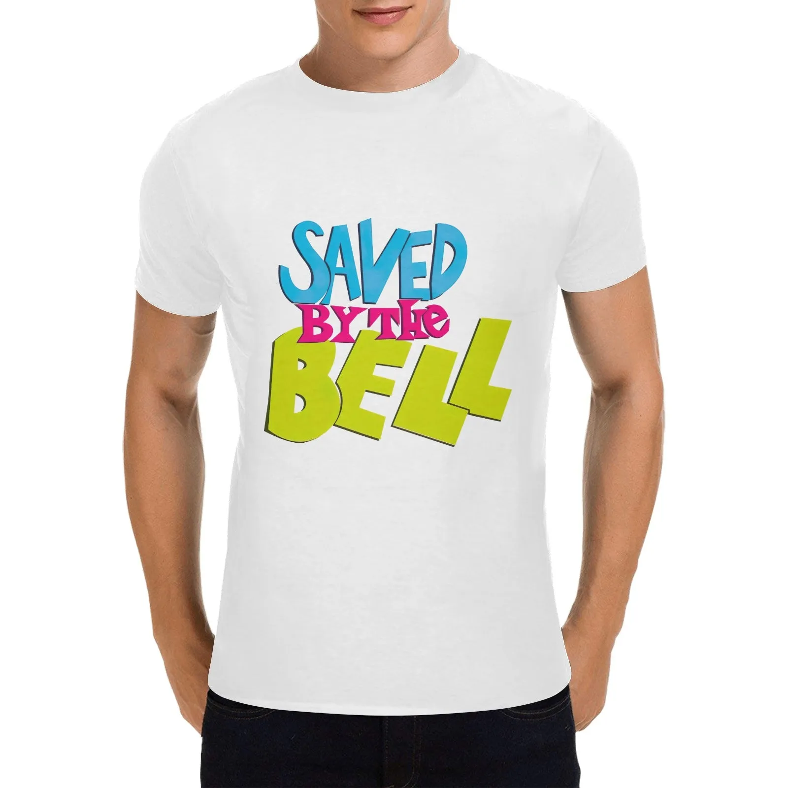 Saved By The Bell Classic Logo Men's T-shirt 100% Cotton