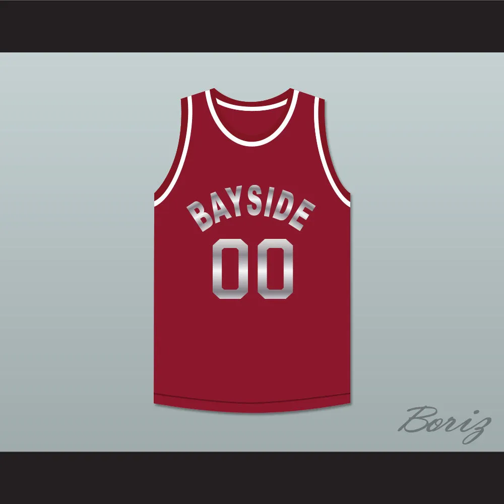 Saved By The Bell Screech 00 Bayside Tigers Basketball Jersey Maroon
