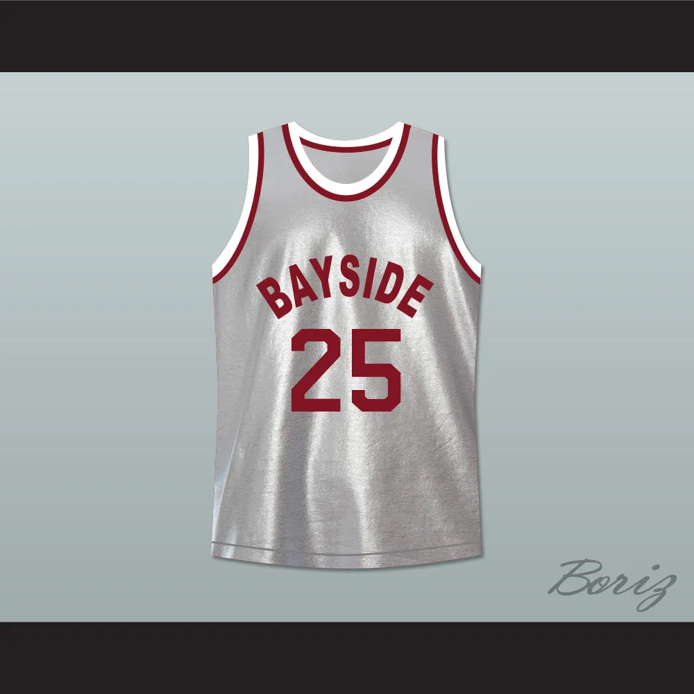 Saved By The Bell Zack Morris 25 Bayside Tigers Basketball Jersey