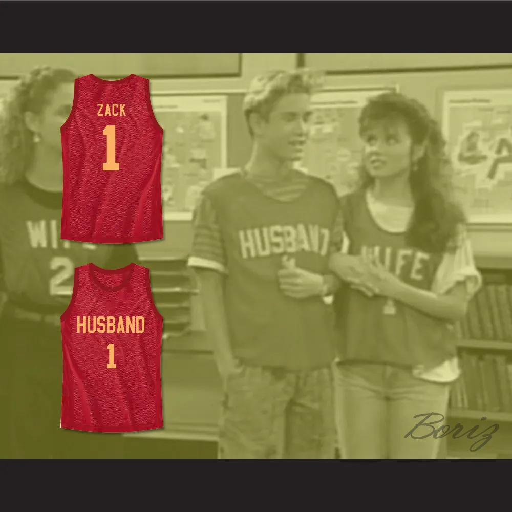 Saved By The Bell Zack Morris Husband 1 Basketball Jersey Family Roleplay