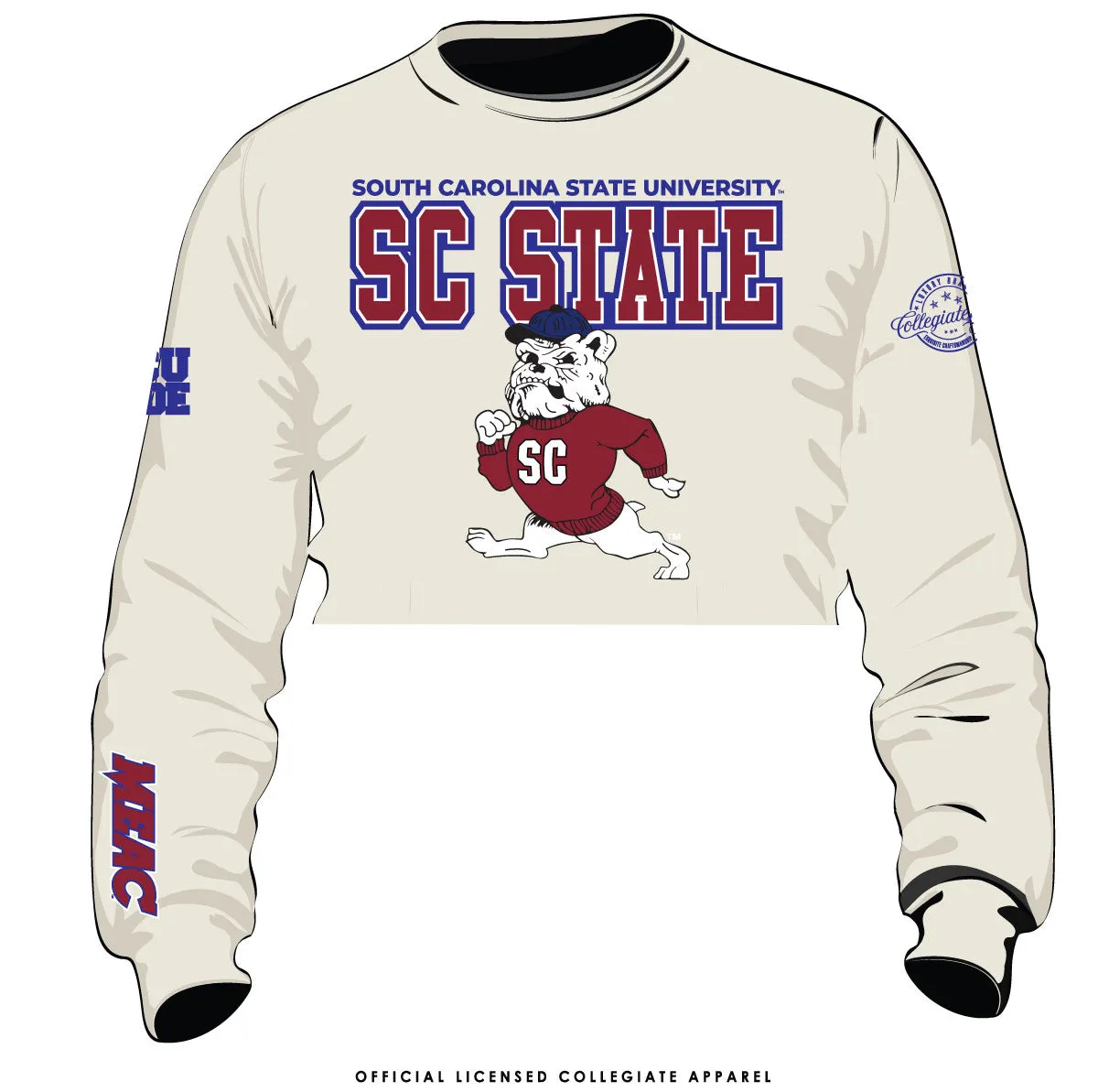 SC STATE  CREAM Chenille Crop SWEATSHIRT