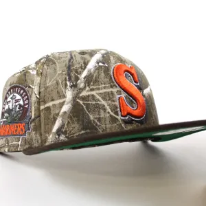 Seattle Mariners 30TH Anniversary New Era 59Fifty Fitted Hat (RealTree Camo Brown Corduroy Green Under Brim)