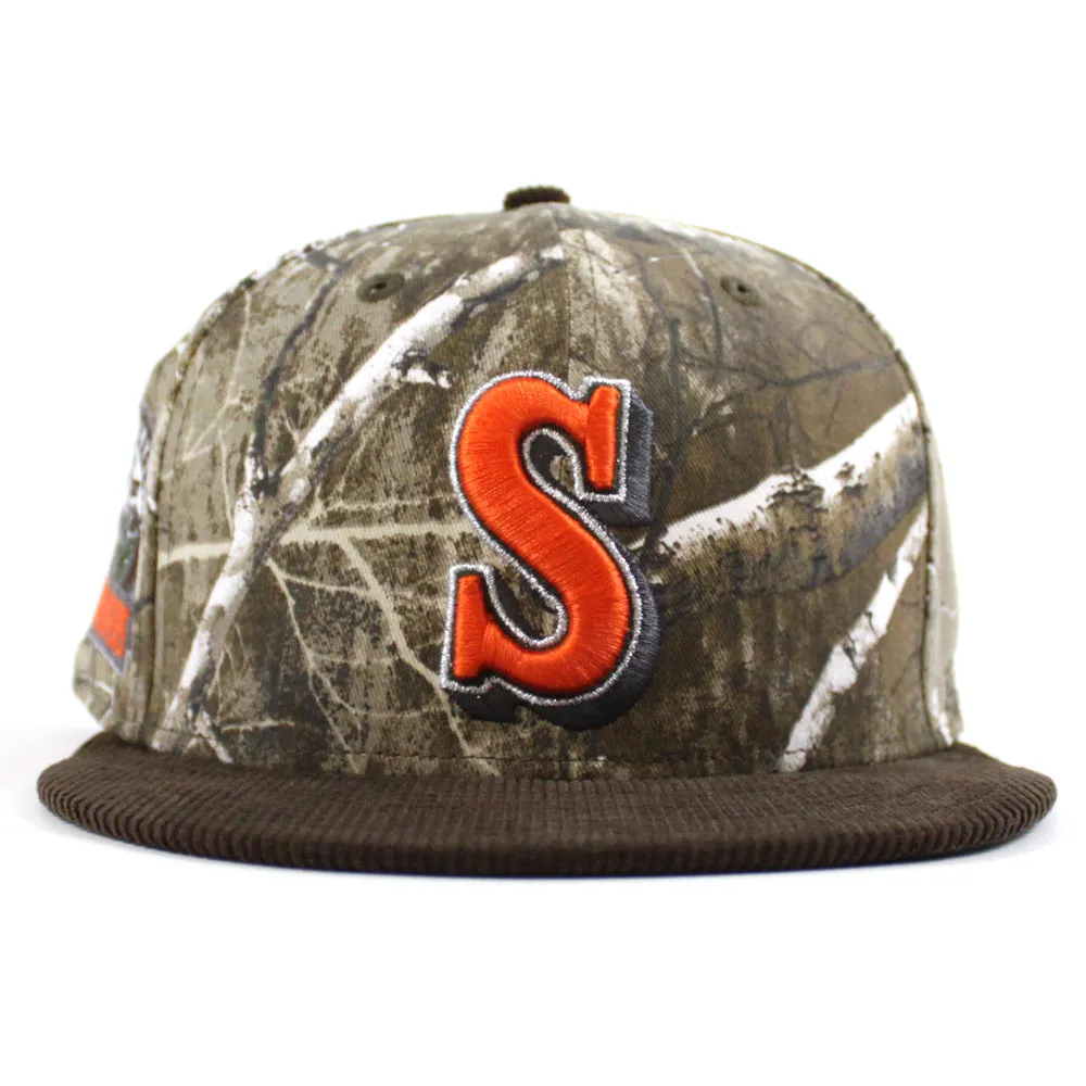 Seattle Mariners 30TH Anniversary New Era 59Fifty Fitted Hat (RealTree Camo Brown Corduroy Green Under Brim)