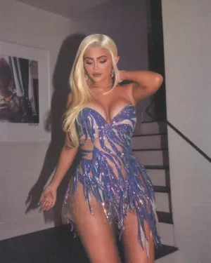 Sequined Sexy Spaghetti Strap