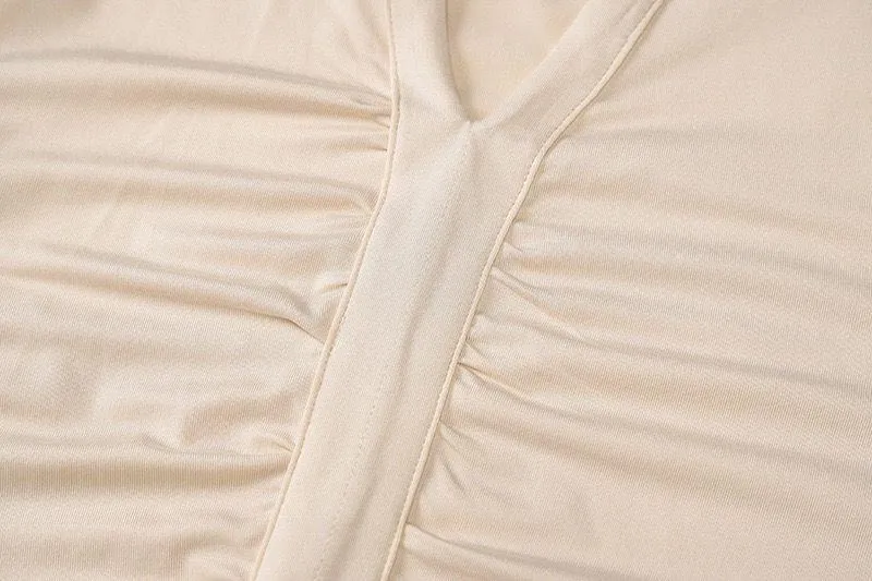 Sexy Long Sleeves V Neck Women Short Dresses