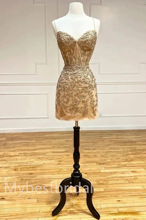 Sexy Sleeveless Sweetheart Sheath Short Mini Homecoming Dress,  HDS0124