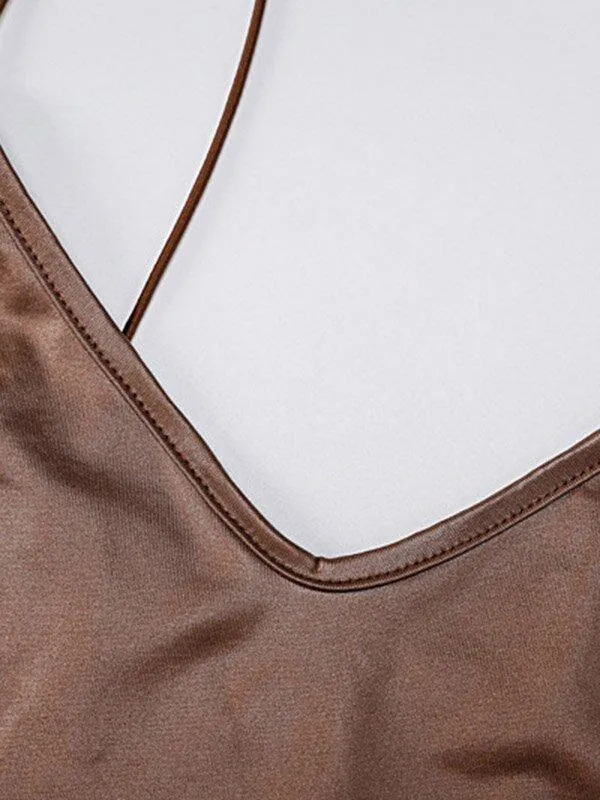 Sexy Split-Back  Bodycon Midi Dress