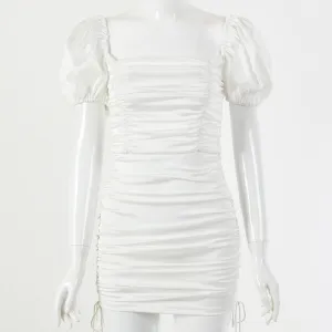Sexy White Fashon Bodycon Short Mini Dresses