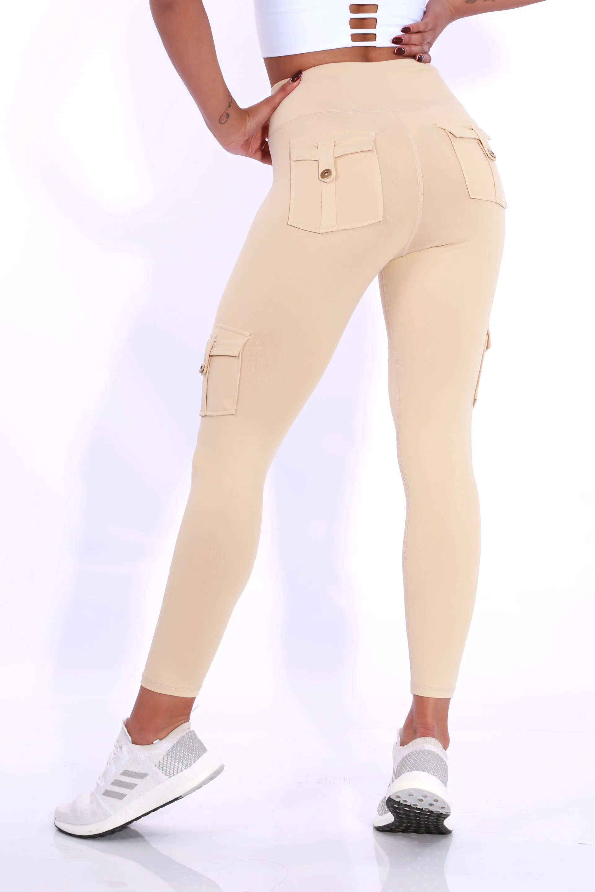 Shapewear TNG Cargo Leggings - Cream