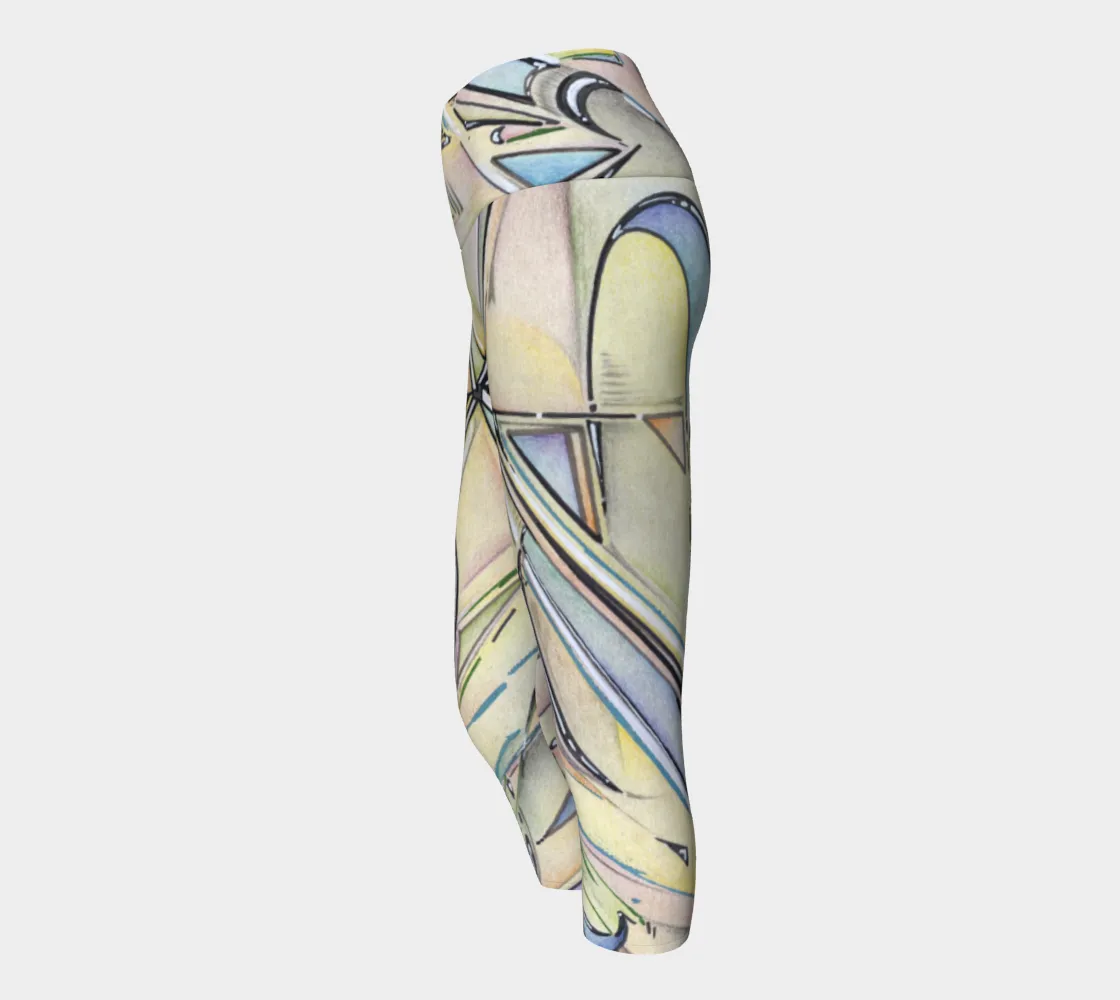 Shattered Heart Yoga Capris