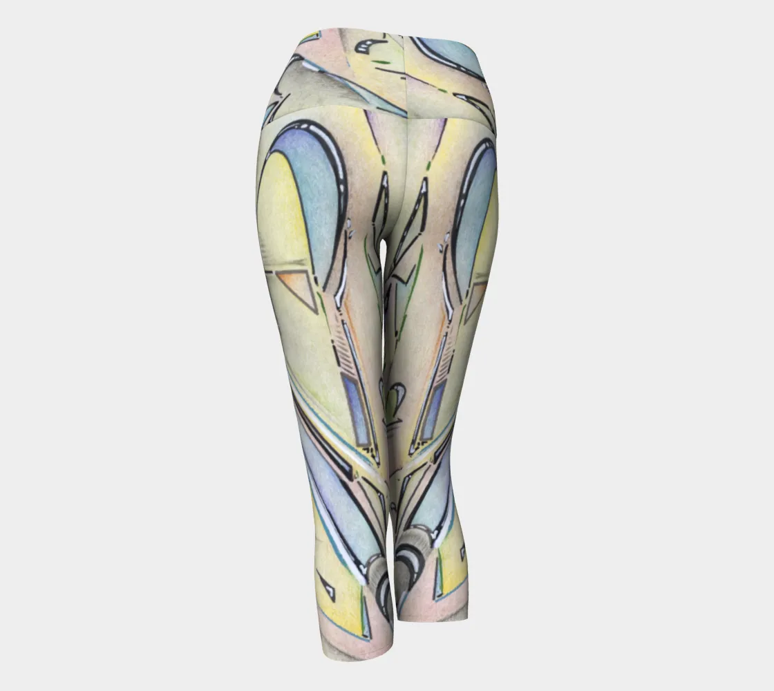 Shattered Heart Yoga Capris