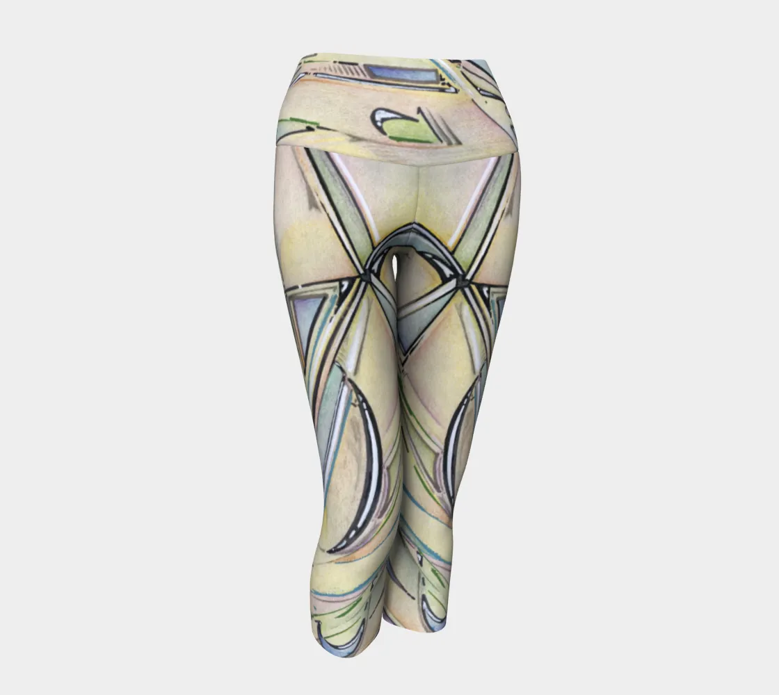 Shattered Heart Yoga Capris