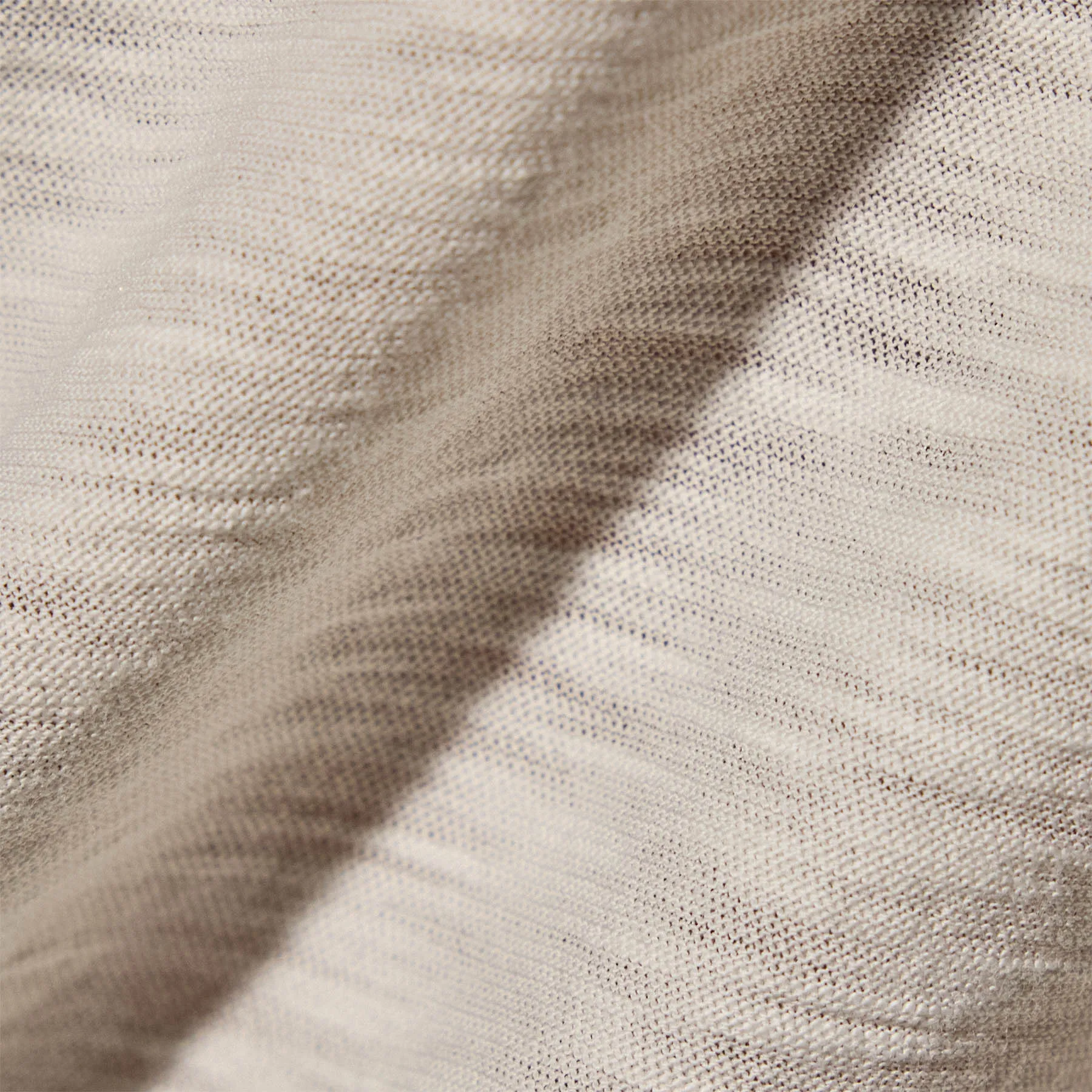 Sheer Slub Crew Neck Tee - Frost