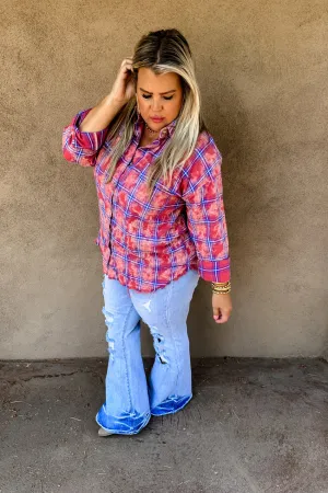Shiloh Distressed Flare Jean