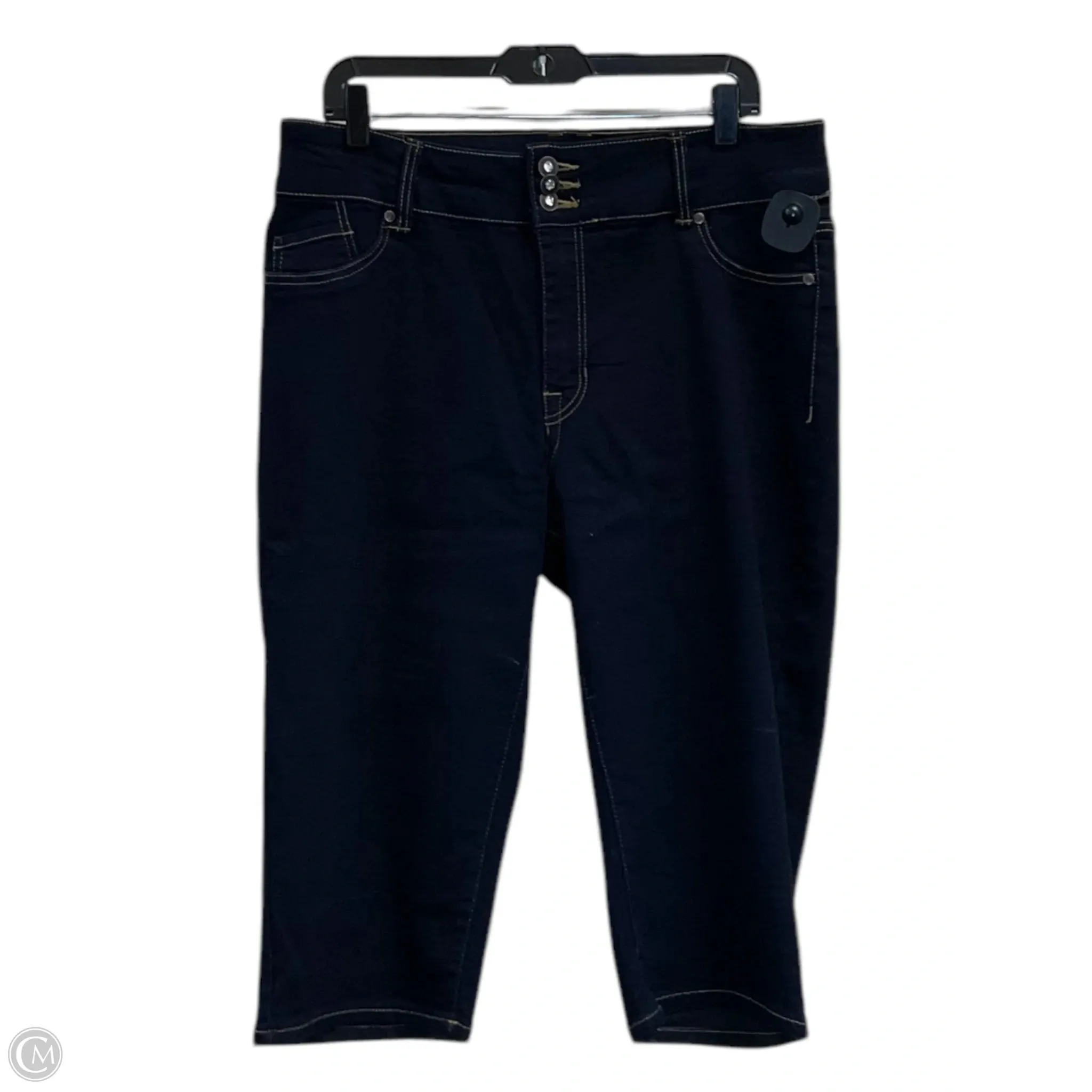 Shorts By Clothes Mentor In Blue Denim, Size: 18