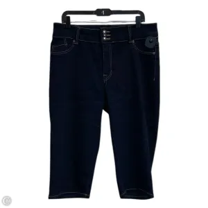 Shorts By Clothes Mentor In Blue Denim, Size: 18