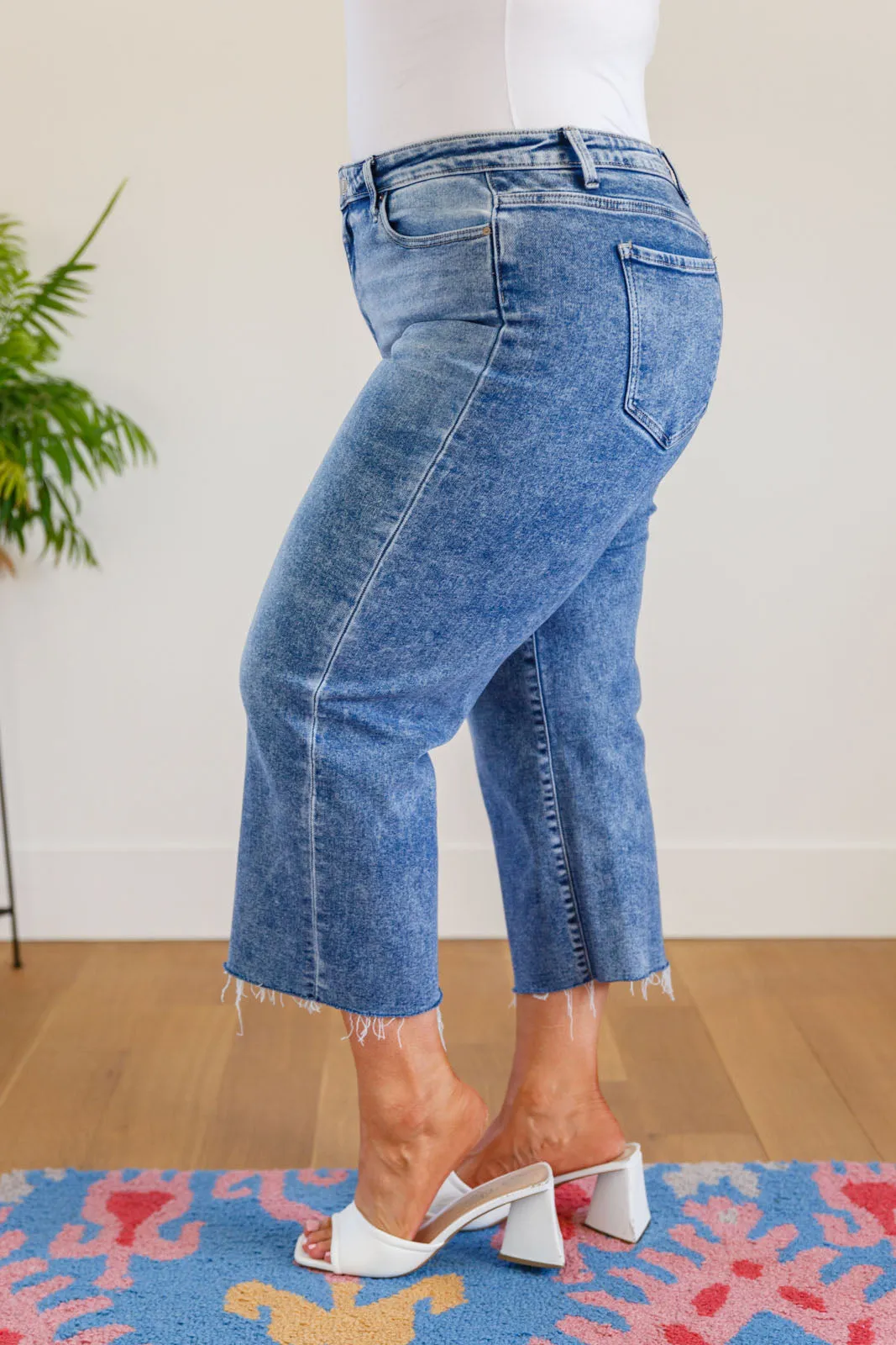Simple is the Way Wide Leg Capris by Zenana