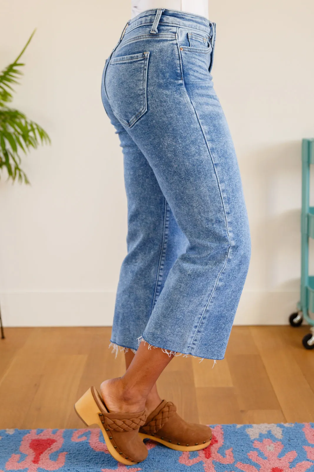 Simple is the Way Wide Leg Capris by Zenana