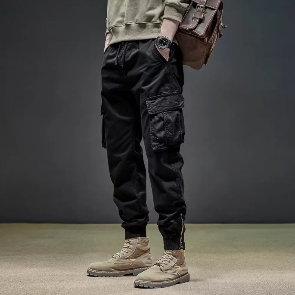 Simple Loose Multi-Pocket Cargo Pants