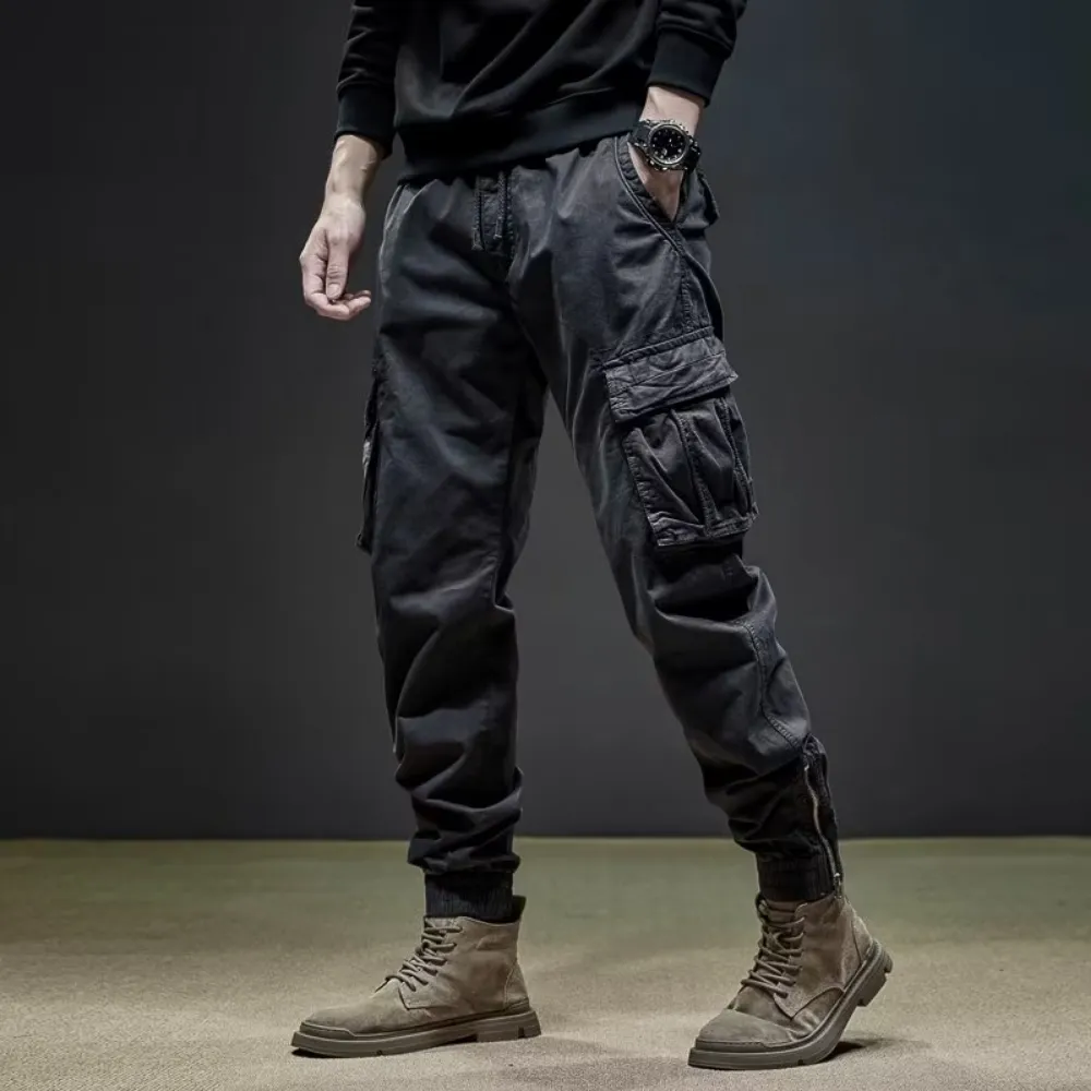 Simple Loose Multi-Pocket Cargo Pants