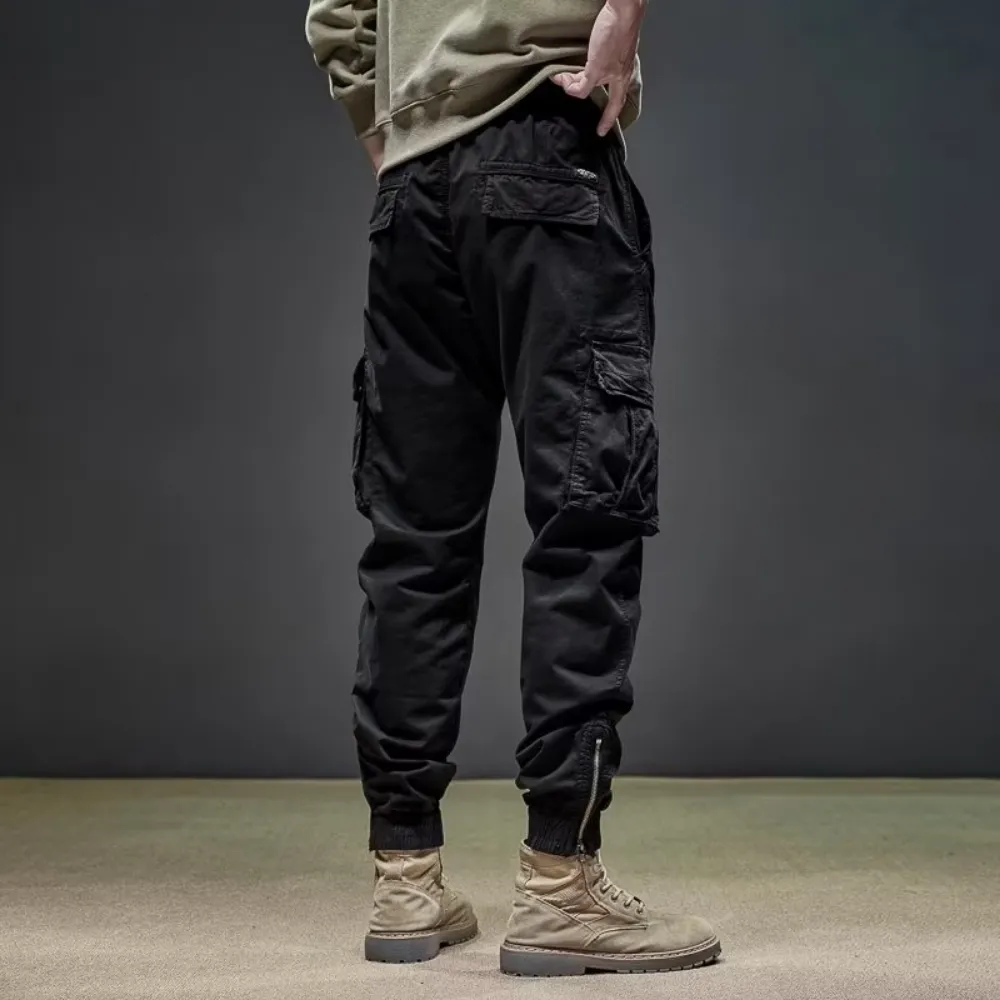 Simple Loose Multi-Pocket Cargo Pants