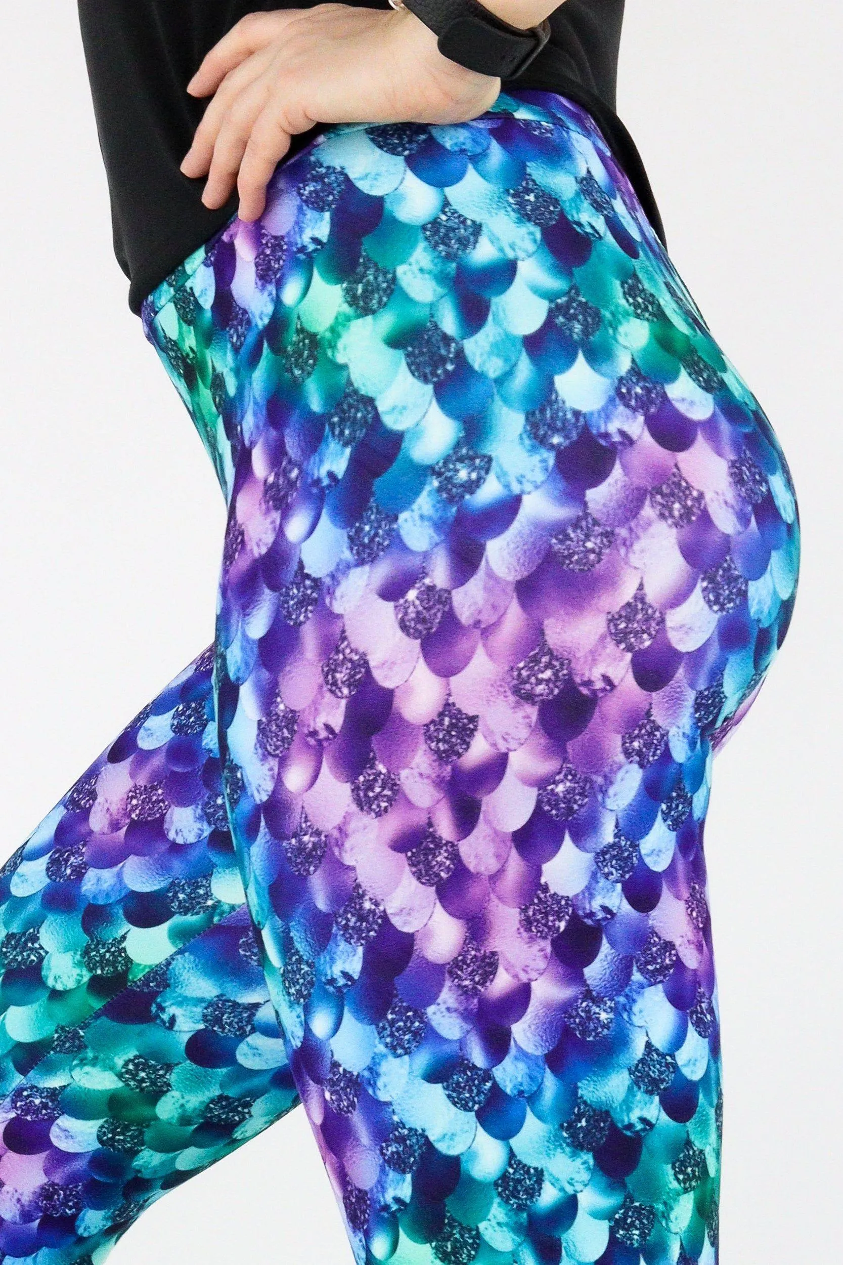 Siren Mermaid - Casual Capri Leggings
