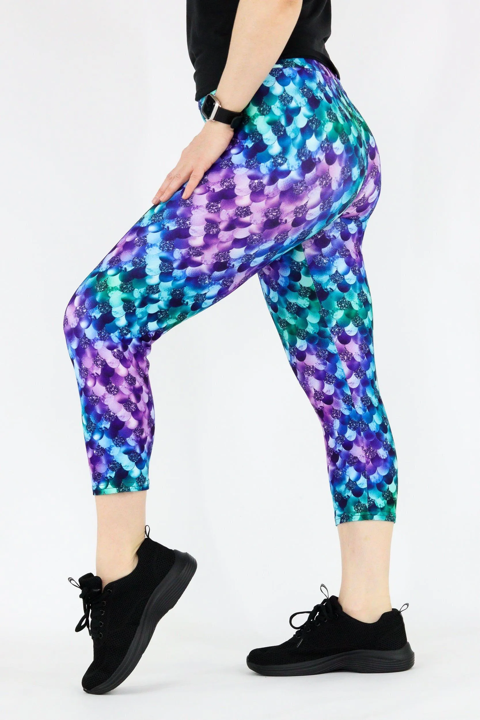 Siren Mermaid - Casual Capri Leggings