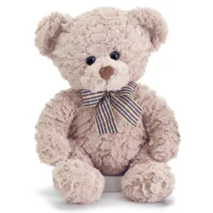 Sitting Beige Bear w Corduroy Nose 10"