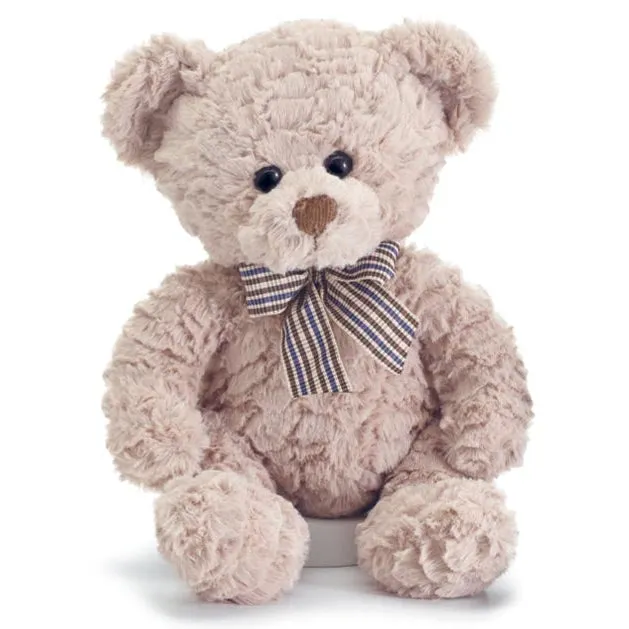 Sitting Beige Bear w Corduroy Nose 10"