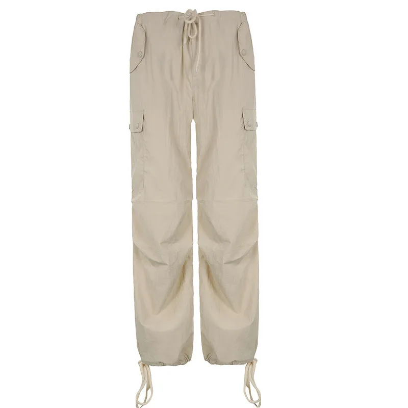 Size Friendly Pink Parachute Cargo Pants