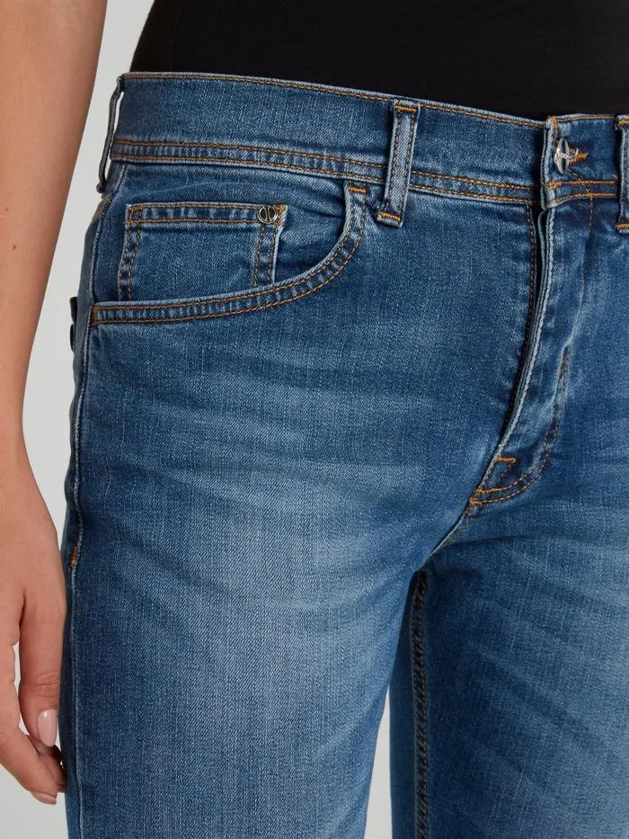 Skinny Denim Capri Pants