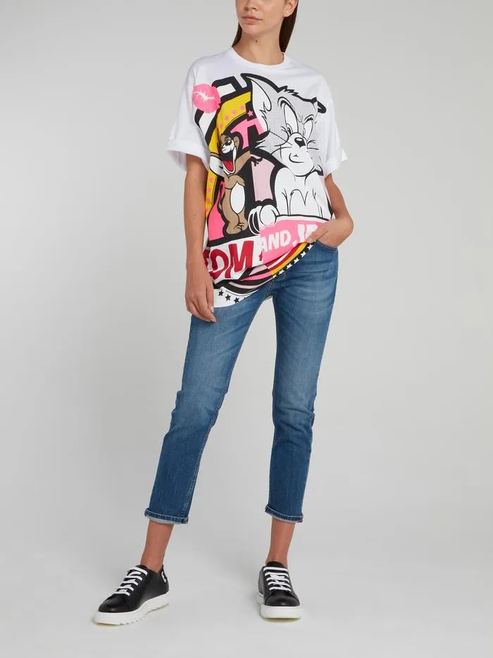 Skinny Denim Capri Pants