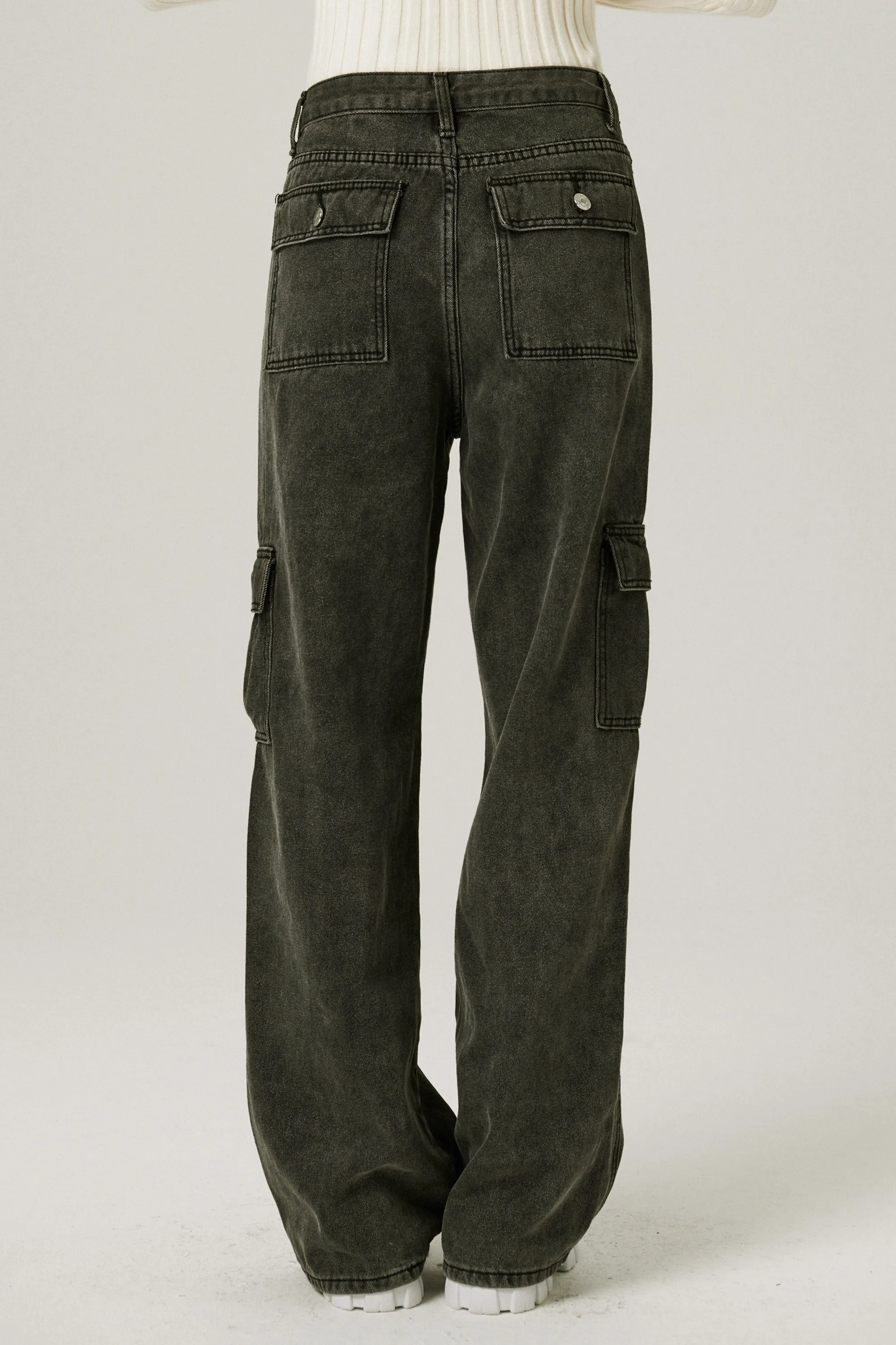 Skylar Washed Cargo Jeans