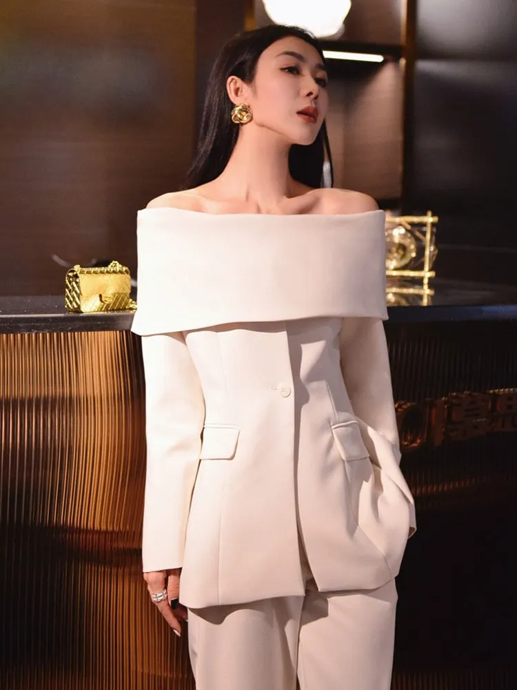 Slash Neck Chic Blazer