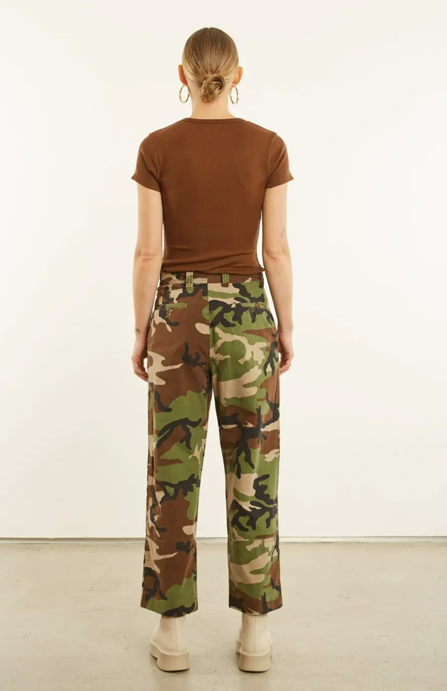 Slash Pocket Trousers in Camo