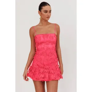 SLEEVELESS ORGANZA MINI DRESS
