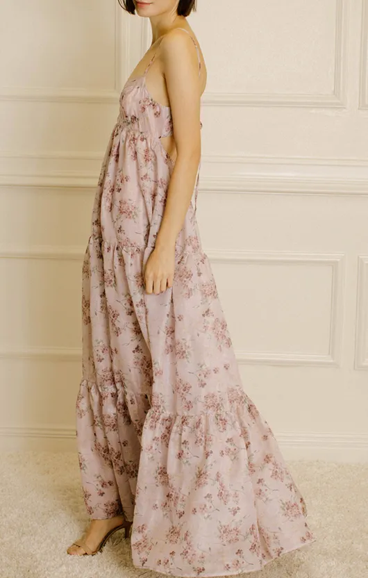 Sleeveless Sweetheart Neckline Empire Waist Maxi Dress