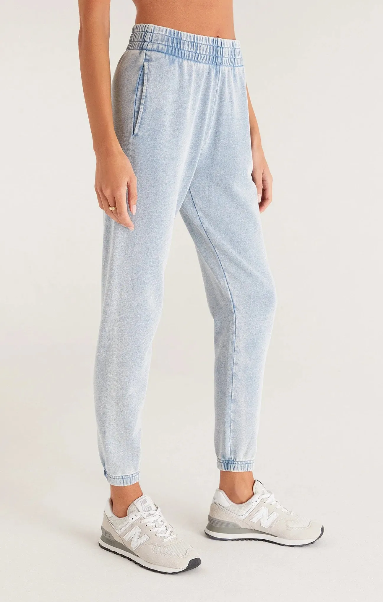 Slim Knit Denim Jogger