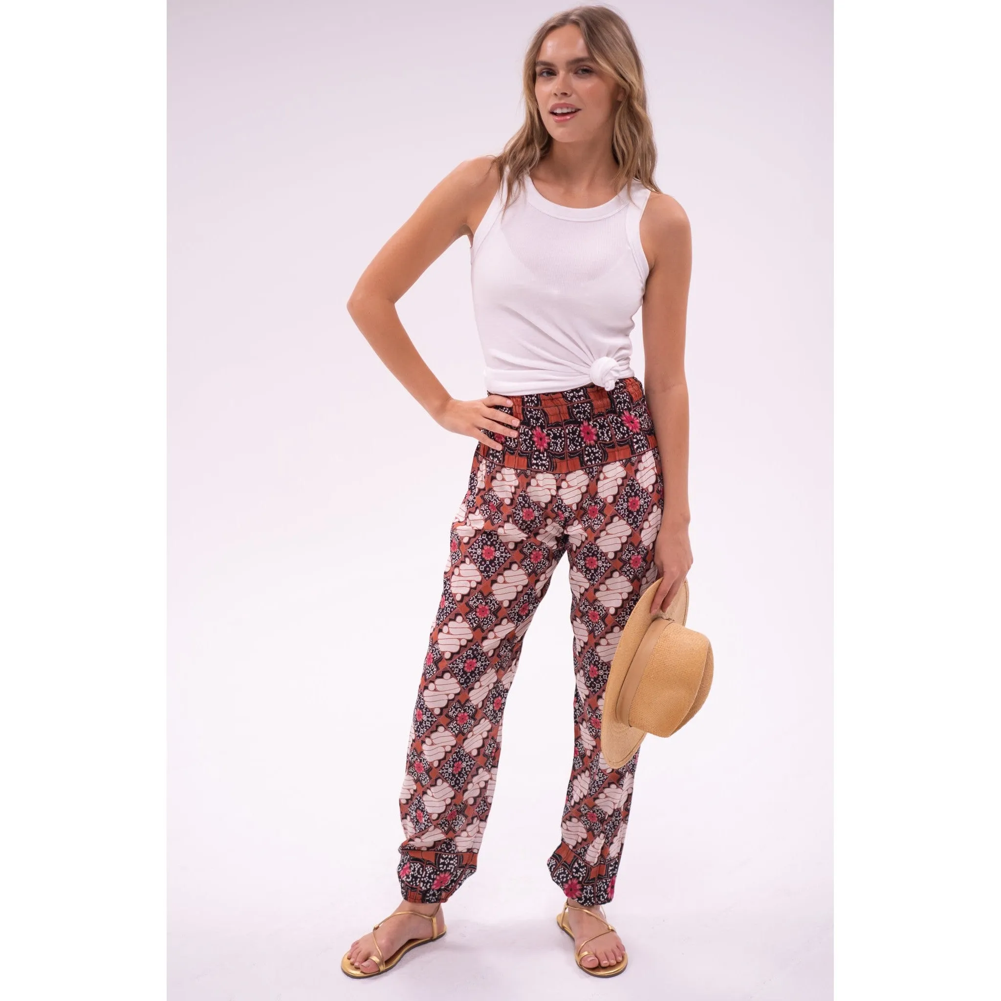 Smocked Pants