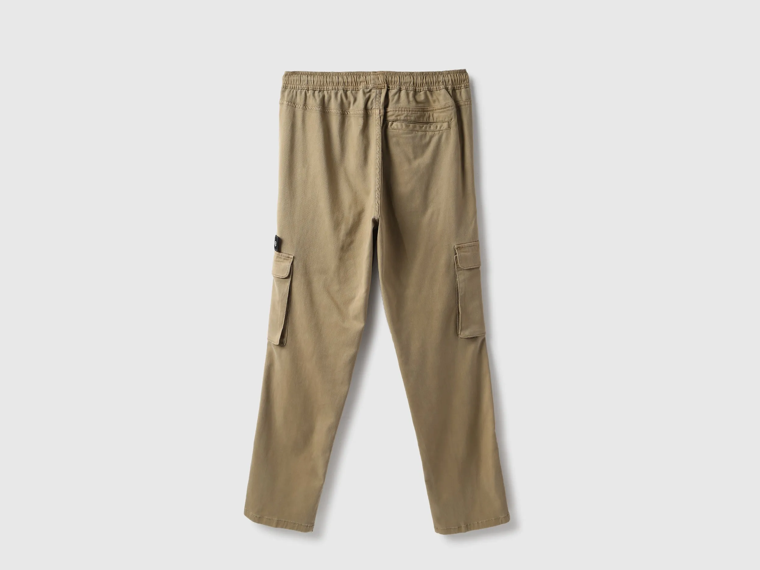Solid Cargo Fit Cargo Pants