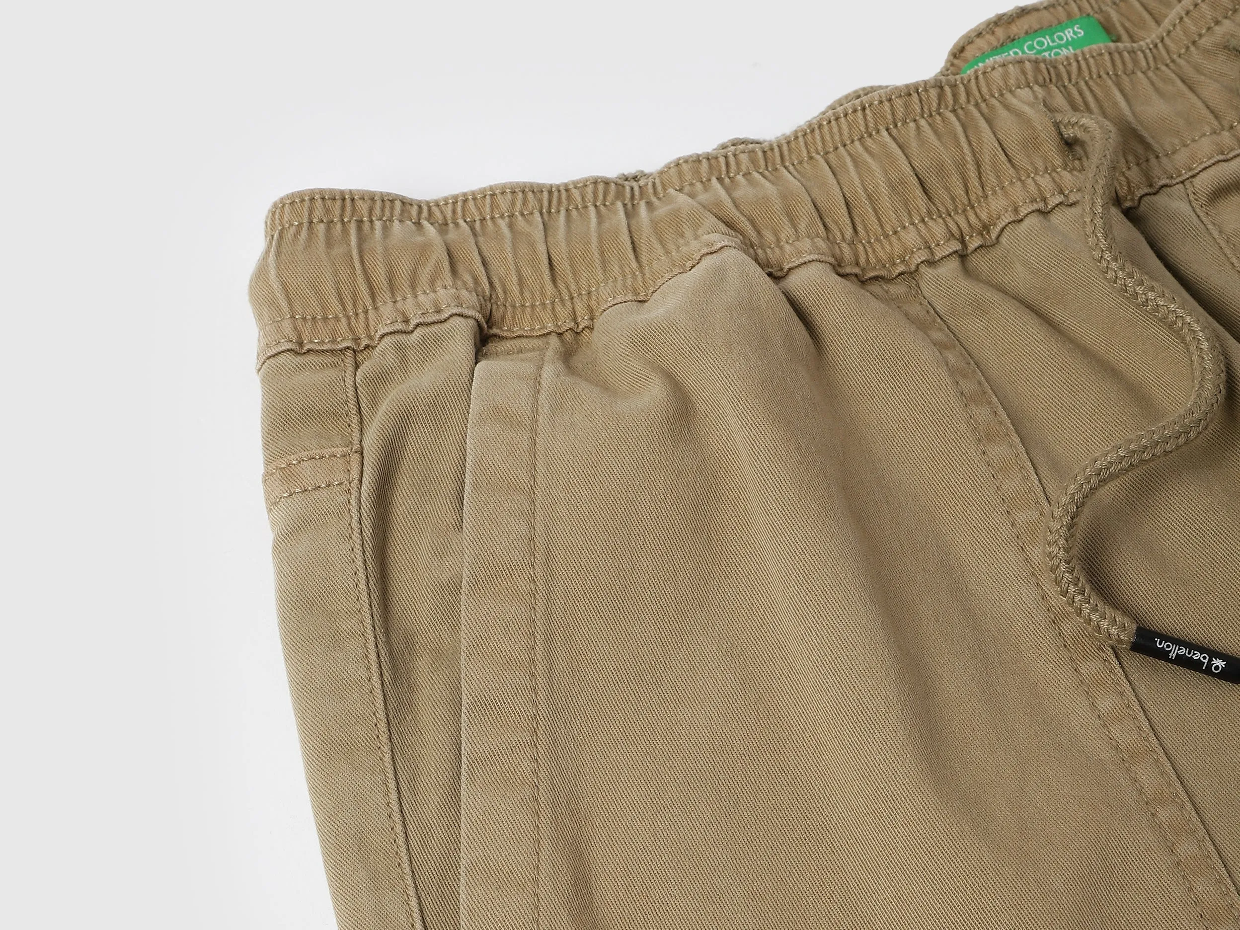 Solid Cargo Fit Cargo Pants