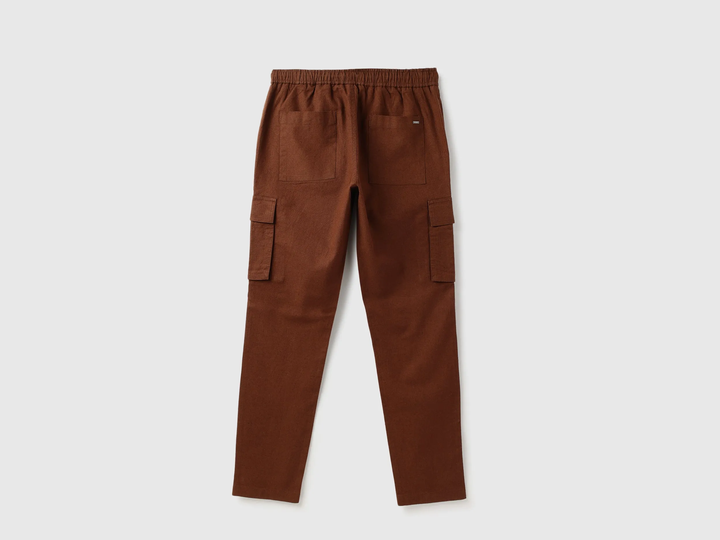 Solid Relaxed Fit Coordinate Cargo Pants