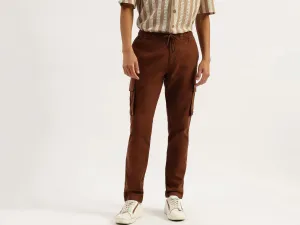Solid Relaxed Fit Coordinate Cargo Pants