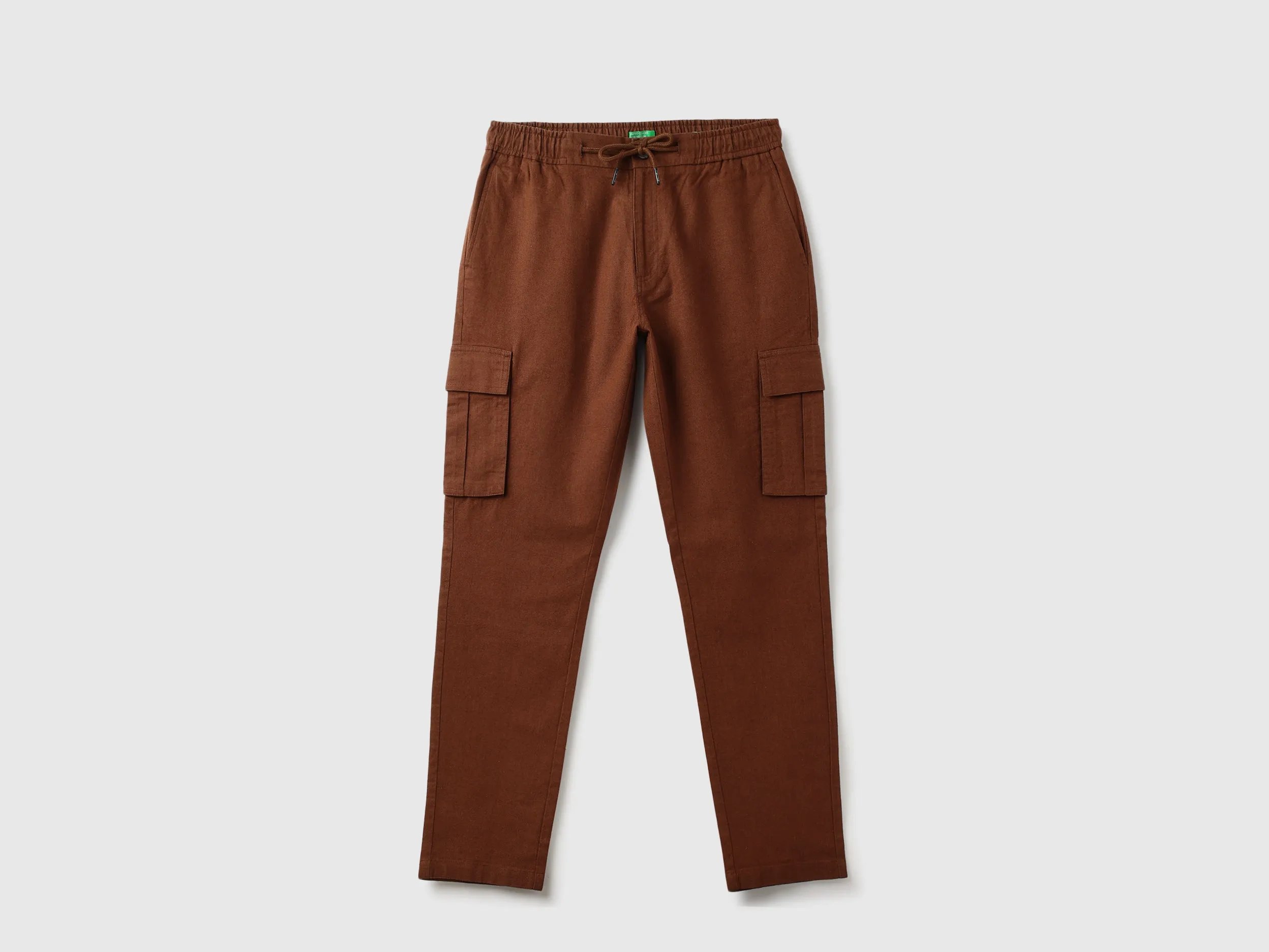 Solid Relaxed Fit Coordinate Cargo Pants