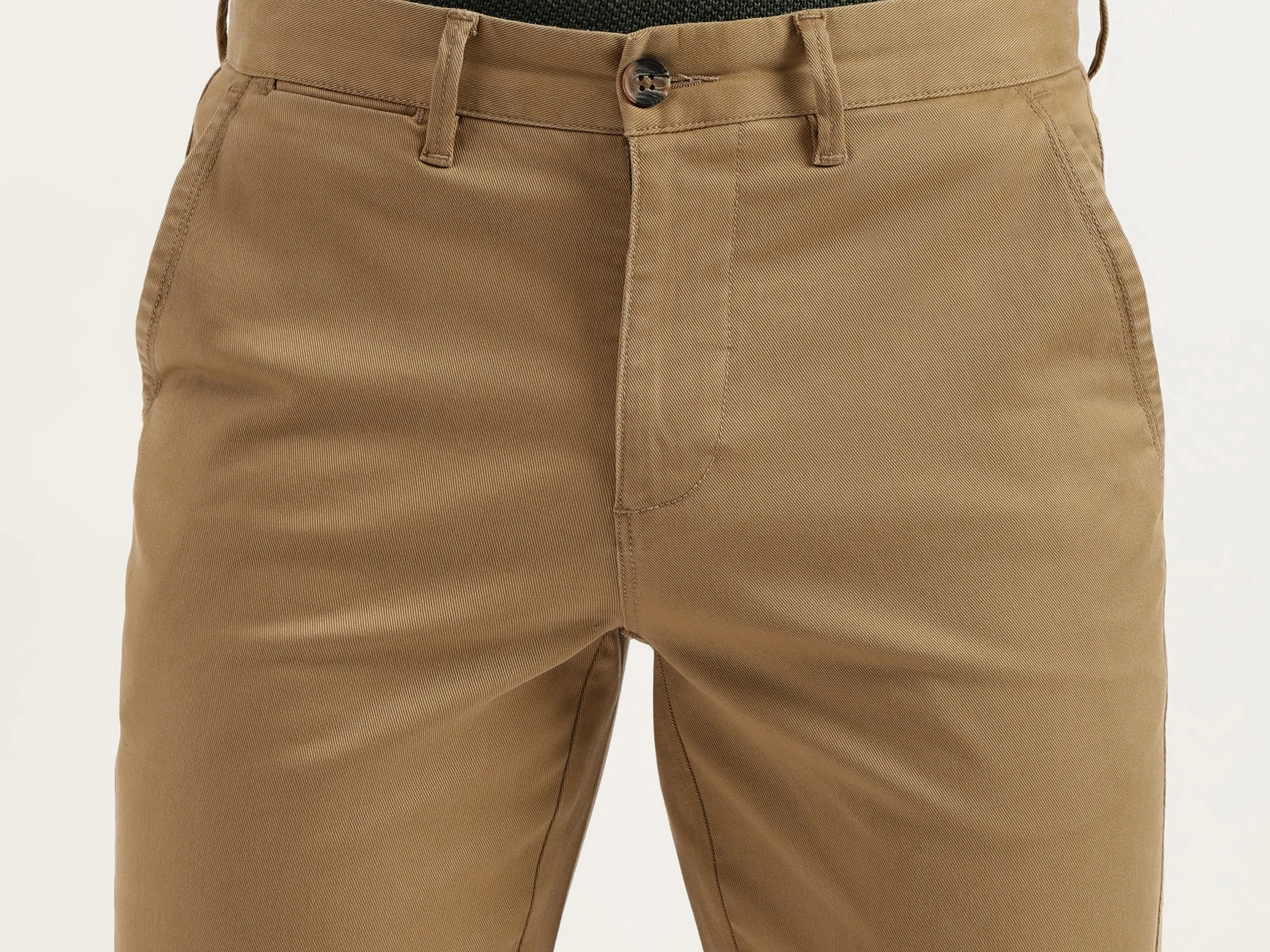 Solid Slim Fit Trousers