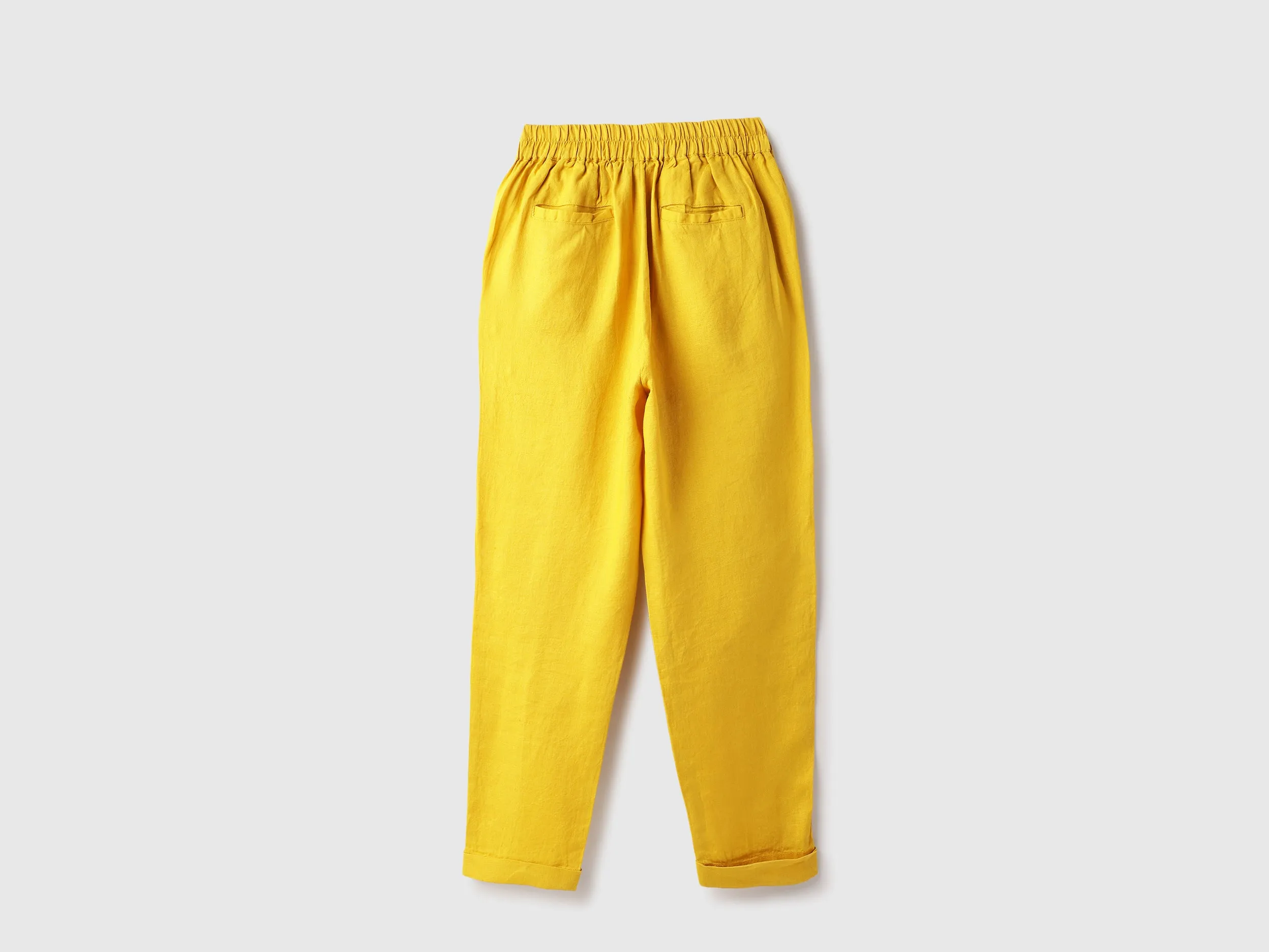 Solid Straight Fit Trousers